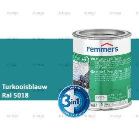 Multi- Lak 3in1 RAL 5018 Turkooisblauw - lakverf voor Hout, Metaal en Kunststof