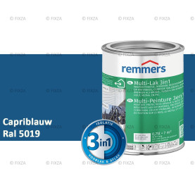 Multi- Lak 3in1 RAL 5019 Capriblauw - lakverf voor Hout, Metaal en Kunststof