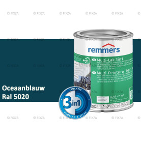 Multi- Lak 3in1 RAL 5020 Oceaanblauw - lakverf voor Hout, Metaal en Kunststof