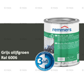 Multi- Lak 3in1 RAL 6006 Grijs olijfgroen - lakverf voor Hout, Metaal en Kunststof