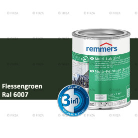 Multi- Lak 3in1 RAL 6007 Flessengroen - lakverf voor Hout, Metaal en Kunststof