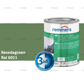 Multi- Lak 3in1 RAL 6011 Resedagroen - lakverf voor Hout, Metaal en Kunststof