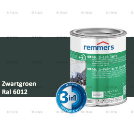 Multi- Lak 3in1 RAL 6012 Zwartgroen - lakverf voor Hout, Metaal en Kunststof