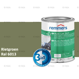 Multi- Lak 3in1 RAL 6013 Rietgroen - lakverf voor Hout, Metaal en Kunststof