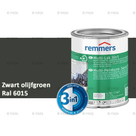 Multi- Lak 3in1 RAL 6015 Zwart olijfgroen - lakverf voor Hout, Metaal en Kunststof