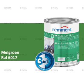 Multi- Lak 3in1 RAL 6017 Meigroen - lakverf voor Hout, Metaal en Kunststof
