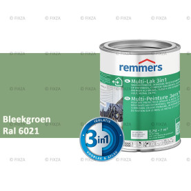 Multi- Lak 3in1 RAL 6021 Bleekgroen - lakverf voor Hout, Metaal en Kunststof