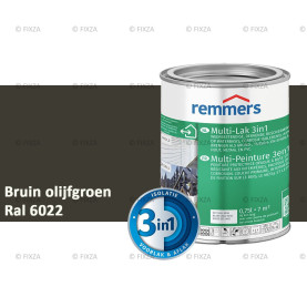 Multi- Lak 3in1 RAL 6022 Bruin olijfgroen - lakverf voor Hout, Metaal en Kunststof