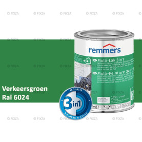 Multi- Lak 3in1 RAL 6024 Verkeersgroen - lakverf voor Hout, Metaal en Kunststof