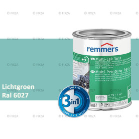 Multi- Lak 3in1 RAL 6027 Lichtgroen - lakverf voor Hout, Metaal en Kunststof