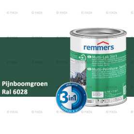 Multi- Lak 3in1 RAL 6028 Pijnboomgroen - lakverf voor Hout, Metaal en Kunststof