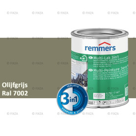 Multi- Lak 3in1 RAL 7002 Olijfgrijs - lakverf voor Hout, Metaal en Kunststof