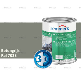 Multi- Lak 3in1 RAL 7023 Betongrijs - lakverf voor Hout, Metaal en Kunststof