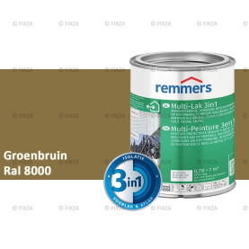Multi- Lak 3in1 RAL 8000 Groenbruin - lakverf voor Hout, Metaal en Kunststof