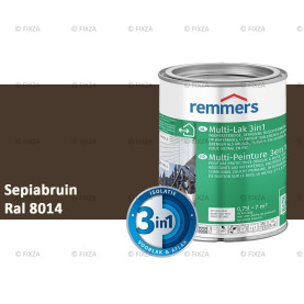 Multi- Lak 3in1 RAL 8014 Sepiabruin - lakverf voor Hout, Metaal en Kunststof