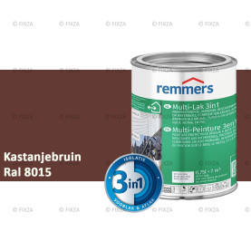 Multi- Lak 3in1 RAL 8015 Kastanjebruin - lakverf voor Hout, Metaal en Kunststof