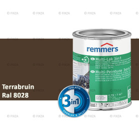 Multi- Lak 3in1 RAL 8028 Terrabruin - lakverf voor Hout, Metaal en Kunststof
