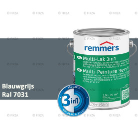 Multi- Lak 3in1 RAL 7031 Blauwgrijs - lakverf voor Hout, Metaal en Kunststof