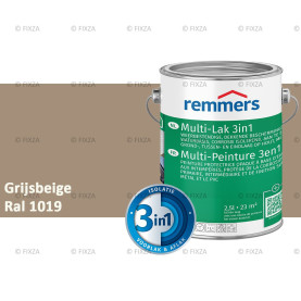 Multi- Lak 3in1 RAL 1019 Grijsbeige - lakverf voor Hout, Metaal en Kunststof