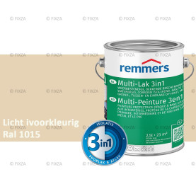 Multi- Lak 3in1 RAL 1015 Licht ivoor - lakverf voor Hout, Metaal en Kunststof