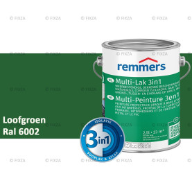Multi- Lak 3in1 RAL 6002 Loofgroen - lakverf voor Hout, Metaal en Kunststof