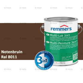 Multi- Lak 3in1 RAL 8011 Notenbruin - lakverf voor Hout, Metaal en Kunststof