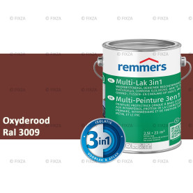 Multi- Lak 3in1 RAL 3009 Oxyderood - lakverf voor Hout, Metaal en Kunststof