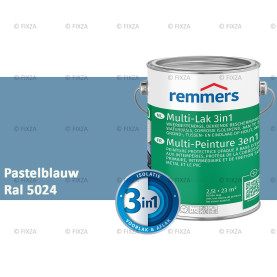 Multi- Lak 3in1 RAL 5024 Pastelblauw - lakverf voor Hout, Metaal en Kunststof
