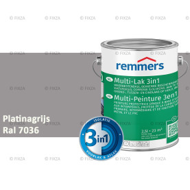 Multi- Lak 3in1 RAL 7036 Platinagrijs - lakverf voor Hout, Metaal en Kunststof
