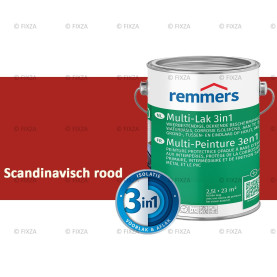 Multi- Lak 3in1 Scandinavisch rood - lakverf voor Hout, Metaal en Kunststof