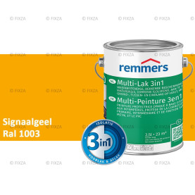Multi- Lak 3in1 RAL 1003 Signaalgeel - lakverf voor Hout, Metaal en Kunststof