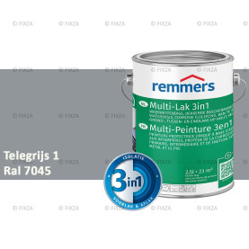 Multi- Lak 3in1 RAL 7045 Telegrijs 1 - lakverf voor Hout, Metaal en Kunststof
