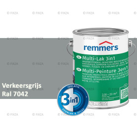 Multi- Lak 3in1 RAL 7042 Verkeersgrijs A - lakverf voor Hout, Metaal en Kunststof