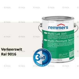 Multi- Lak 3in1 RAL 9016 Verkeerswit - lakverf voor Hout, Metaal en Kunststof