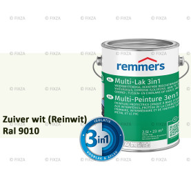 Multi- Lak 3in1 RAL 9010 Zuiver Wit - lakverf voor Hout, Metaal en Kunststof