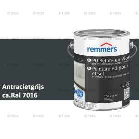 PU Beton vloerverf antraciet, polyurethaanversterkte vloercoating