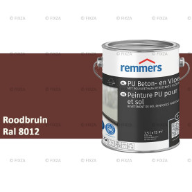 PU Beton vloerverf roodbruin, polyurethaanversterkte vloercoating