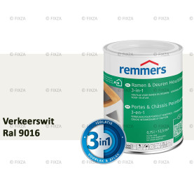 Ramen en Deuren Houtlak 3in1 RAL 9016 Verkeerswit - deuren en kozijnen verf voor buiten