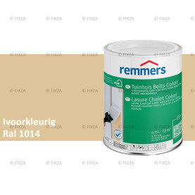 Tuinhuis beits Color RAL 1014 Ivoorkleurig, voor Hout, Metaal en Kunststof