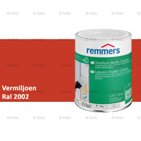 Tuinhuis beits Color RAL 2002 Vermiljoen, voor Hout, Metaal en Kunststof