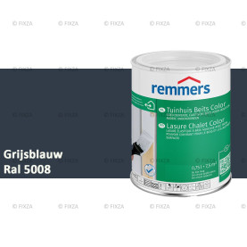 Tuinhuis beits Color RAL 5008 Grijsblauw, voor Hout, Metaal en Kunststof