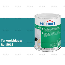 Tuinhuis beits Color RAL 5018 Turkooisblauw, voor Hout, Metaal en Kunststof