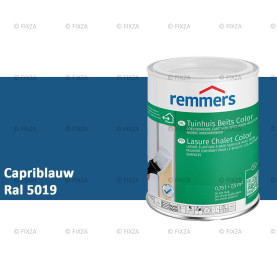 Tuinhuis beits Color RAL 5019 Capriblauw, voor Hout, Metaal en Kunststof