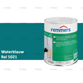 Tuinhuis beits Color RAL 5021 Waterblauw, voor Hout, Metaal en Kunststof