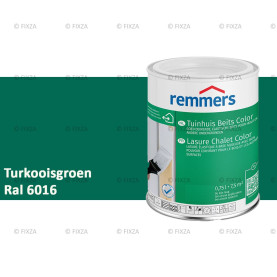 Tuinhuis beits Color RAL 6016 Turkooisgroen voor Hout, Metaal en Kunststof
