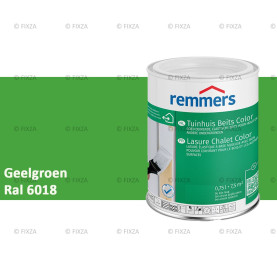 Tuinhuis beits Color RAL 6018 Geelgroen voor Hout, Metaal en Kunststof
