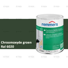 Tuinhuis beits Color RAL 6020 Chroomoxyde Groen voor Hout, Metaal en Kunststof