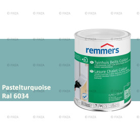Tuinhuis beits Color RAL 6034 Pastelturquoise, voor Hout, Metaal en Kunststof