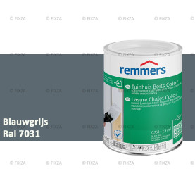 Tuinhuis beits Color RAL 7031 Blauwgrijs, voor Hout, Metaal en Kunststof