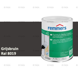 Tuinhuis beits Color RAL 8019 Grijsbruin, voor Hout, Metaal en Kunststof
